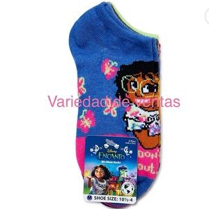 Encanto, Girls No-Show Socks, 6-Pack, Sizes S-L